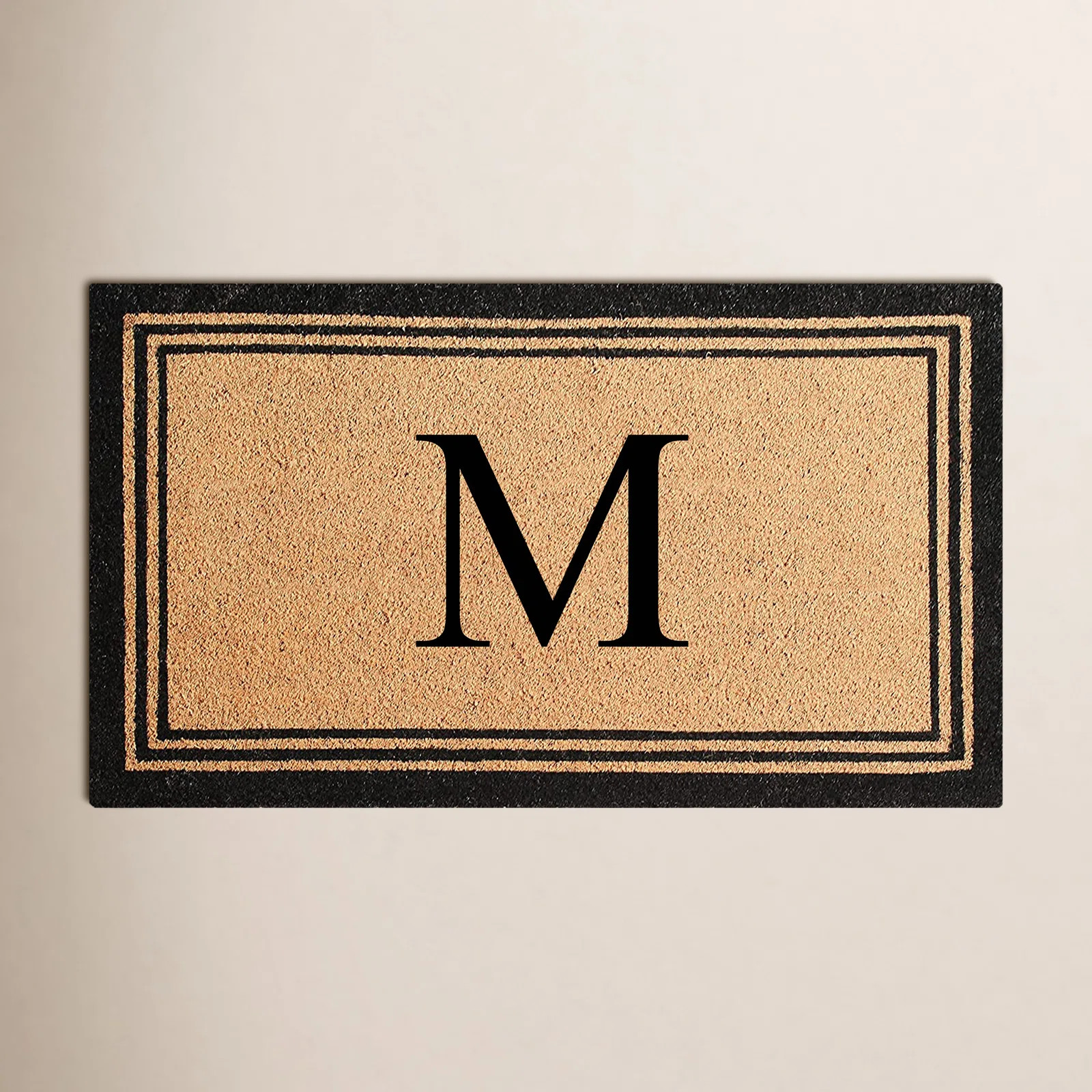 DeHond Pure Natural Coir Non-Slip Outdoor Door Mat | Birch Lane