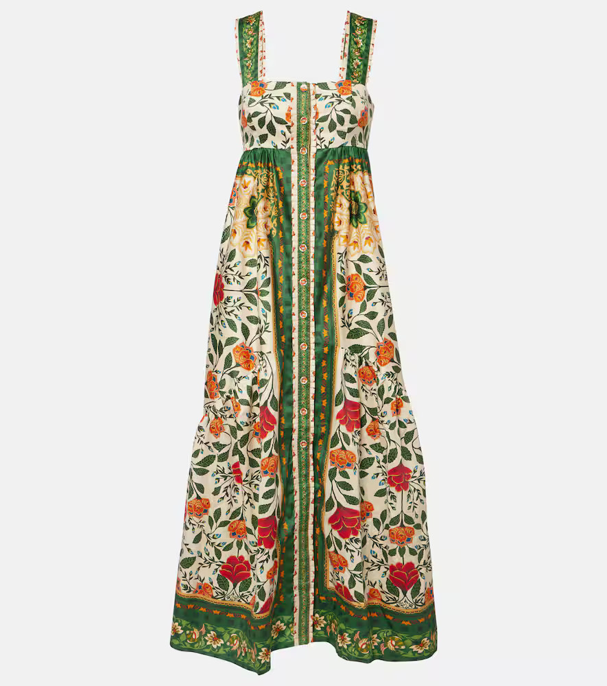 Farm Rio Floral cotton maxi dress | Mytheresa (US/CA)