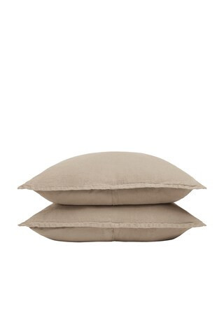 Parachute Linen Sham Set in Tan | FWRD 