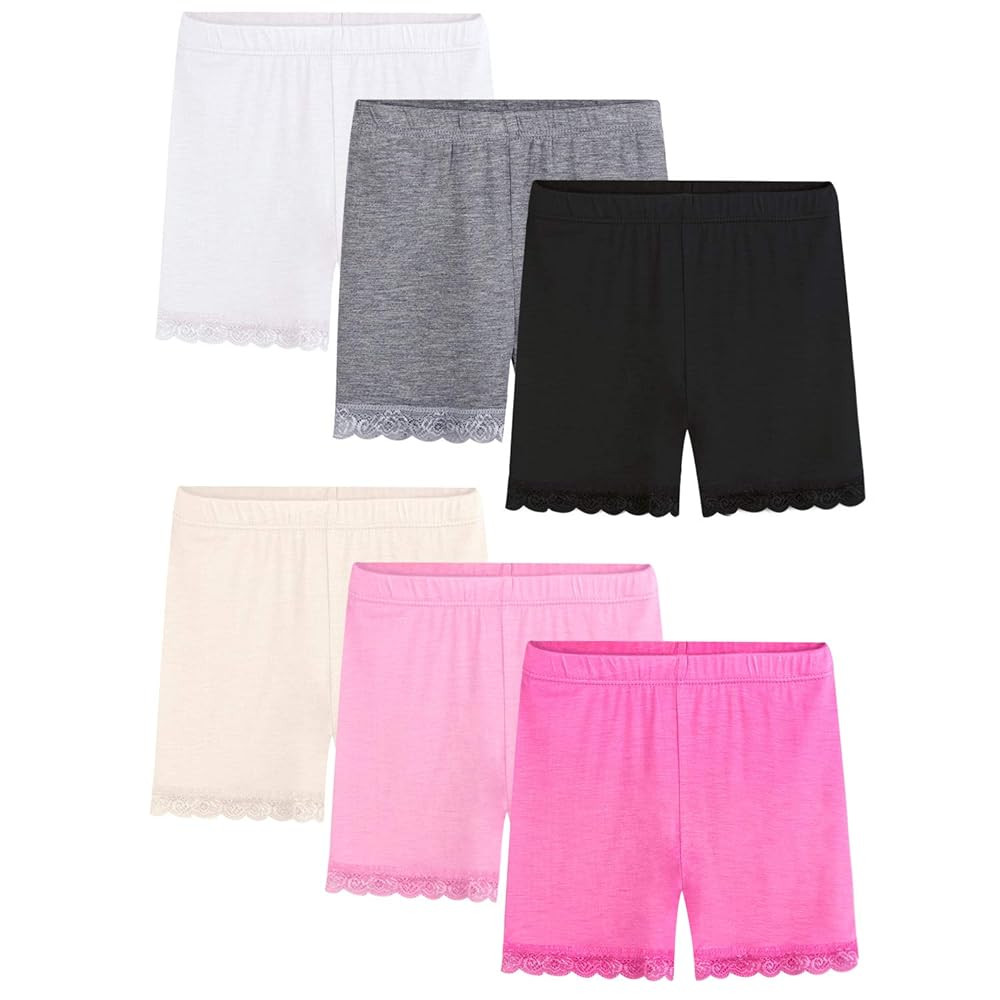 BOOPH Lace Bike Short Girls Dance Undershorts Underwear for Sports or Underdress | Amazon (US)
