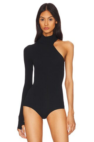Commando One Shoulder Bodysuit in Black from Revolve.com | Revolve Clothing (Global)