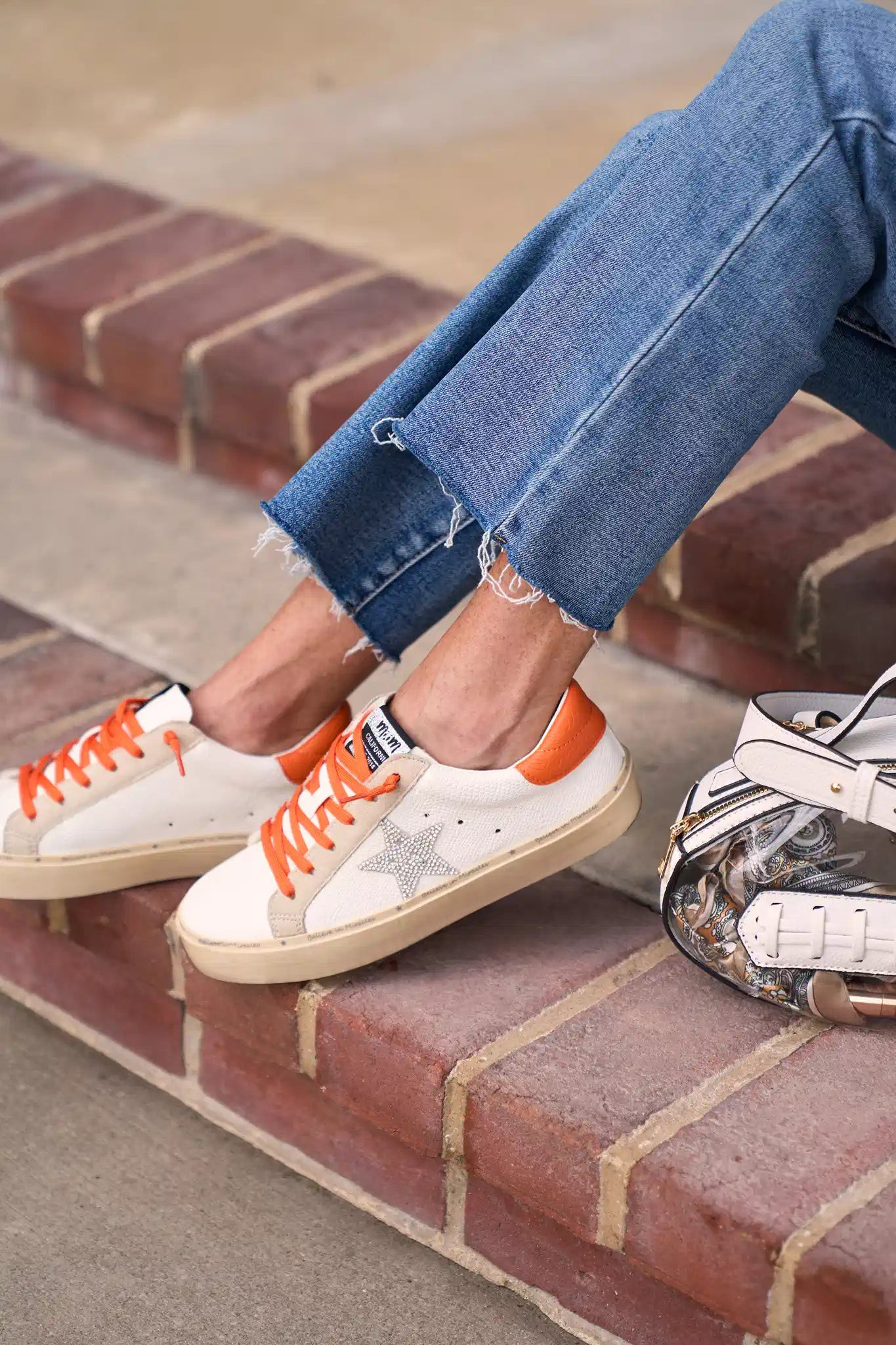 Gigi Sneakers- Orange | Avara