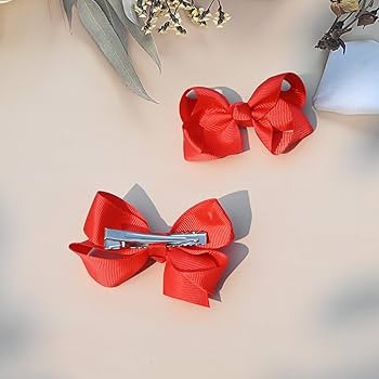 2 PCS 3inchs Hair Bows for Girls Grosgrain Ribbon Hair Bow Alligator Clips Hair Accessories for B... | Amazon (US)