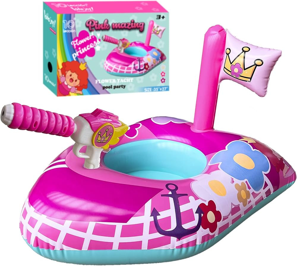 Inflatable Pool Floats Kids-Girls Pool Toys for Toddlers Ages 3-8, Kids Floats for Swimming Pool,... | Amazon (US)
