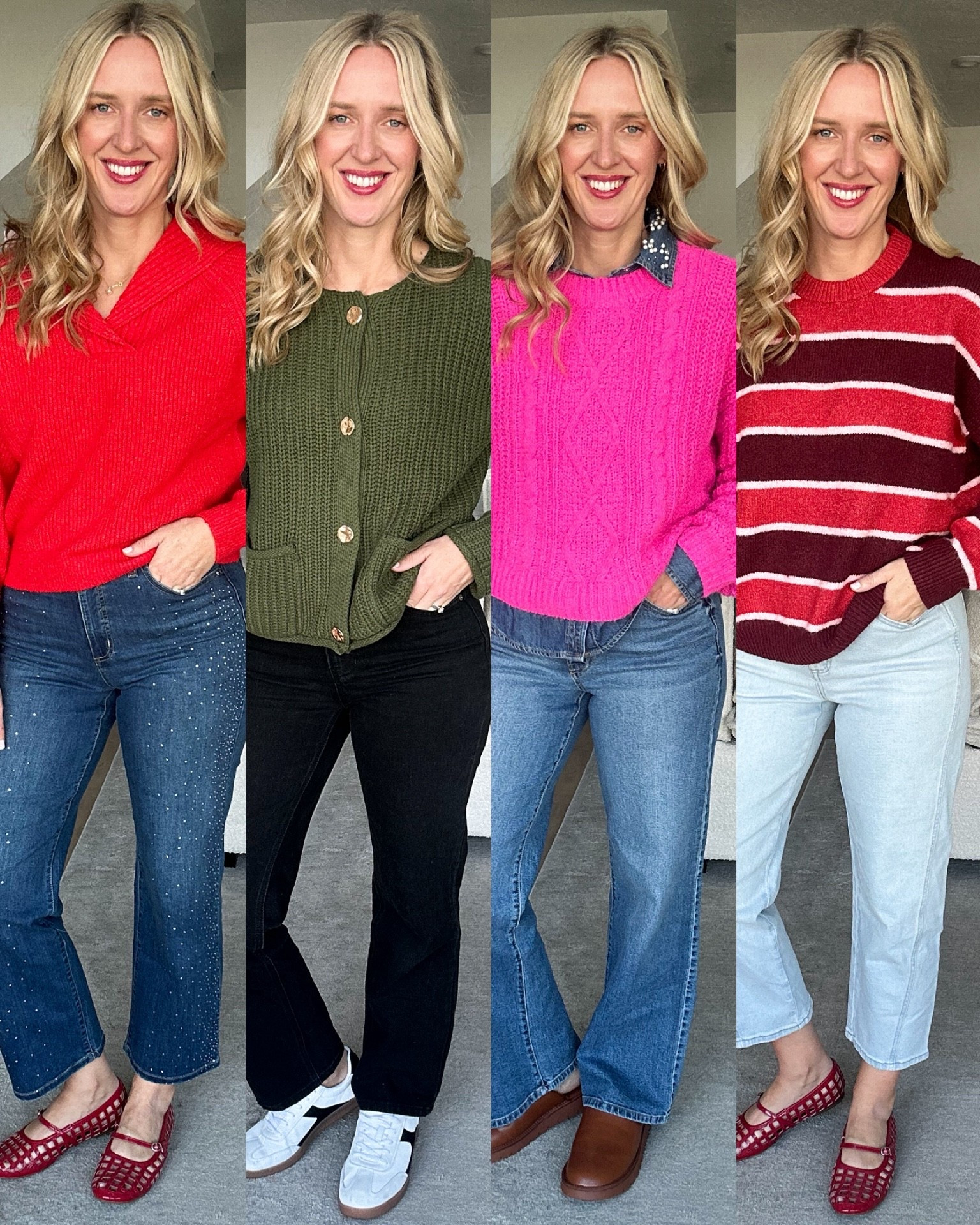 RapidFire Walmart sweaters you’ll want in every color 🔥 Cozy knits, fun textures, perfect layering pieces, and all under budget. Sharing fit notes, colors I grabbed, and easy outfit ideas for busy mom days.
#WalmartSweaters #LTKFindsUnder50 #AffordableStyle #FrugalRetailTherapy #WinterOutfits #LTKSeasonal #WalmartFinds #CozyStyle #LTKFaves #LookForLessFashion

#LTKFindsUnder50 #LTKHoliday #LTKCyberWeek