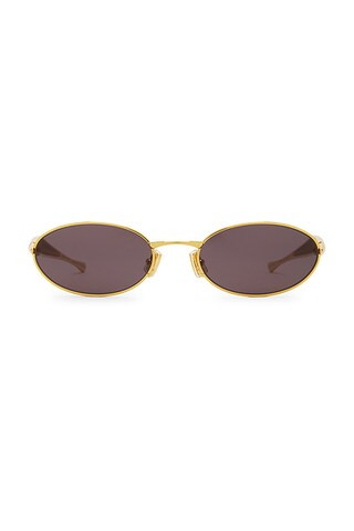 Bottega Veneta GAFAS DE SOL en Shiny Gold | FWRD | FWRD 