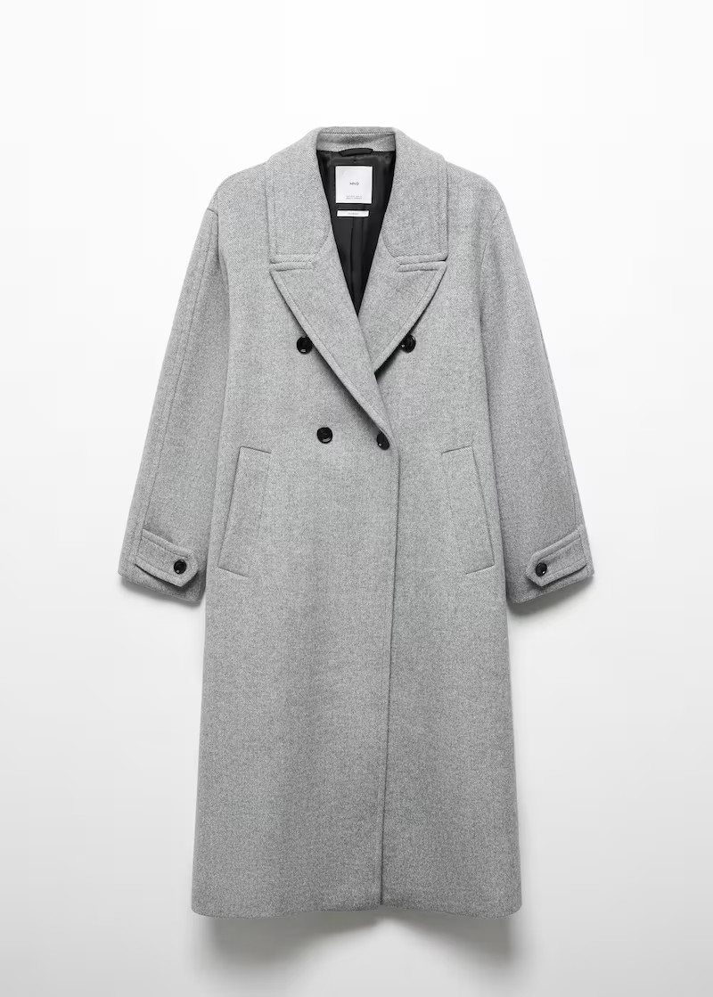 Handmade oversized wool coat -  Women | Mango USA | MANGO (US)