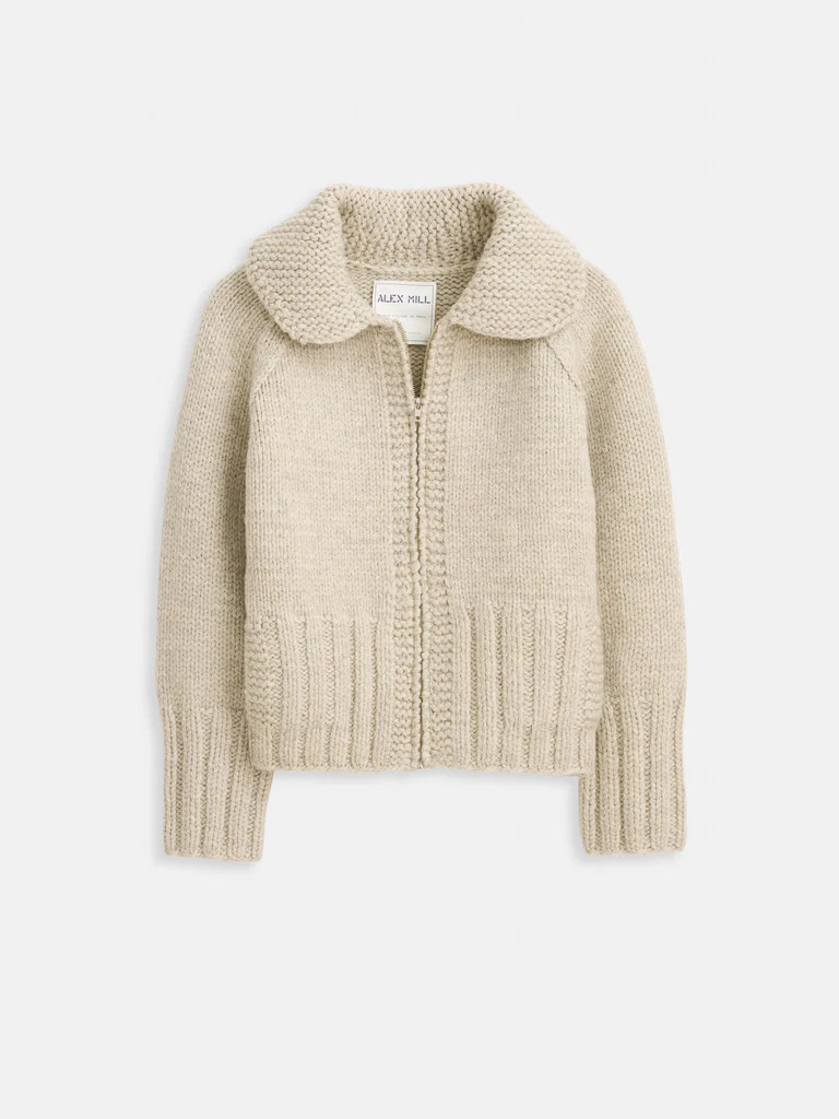 Spring St Zip Sweater In Highland Wool | Alex Mill
