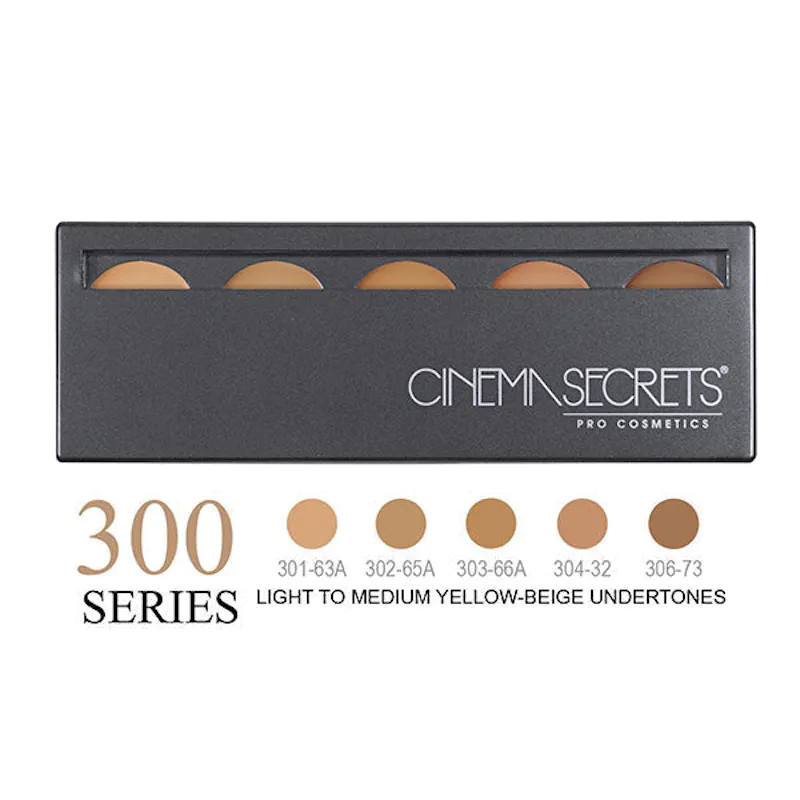 Cinema Secrets Ultimate Foundation 5-In-1 Pro Palette, 300 Series, Light-Med Yellow-Beige Undertones | Verishop