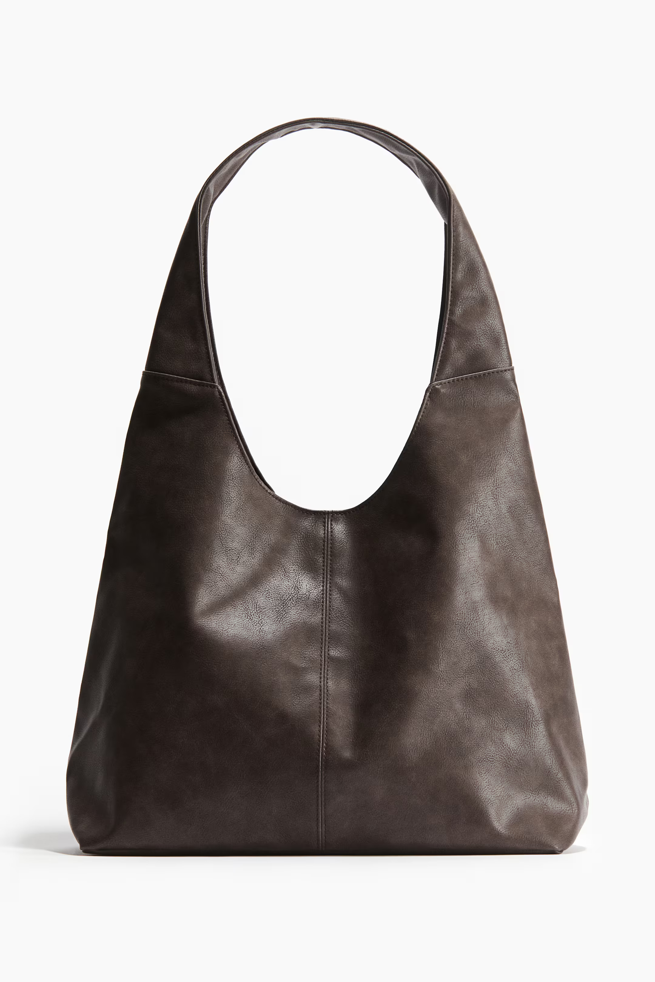 Coated shoulder bag - Dark brown - Ladies | H&M GB | H&M (UK, MY, IN, SG, PH, TW, HK)