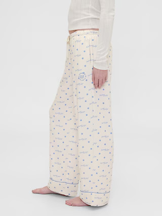 Gap × Summer Fridays Relaxed Flannel Dotted PJ Pants | Gap (US)