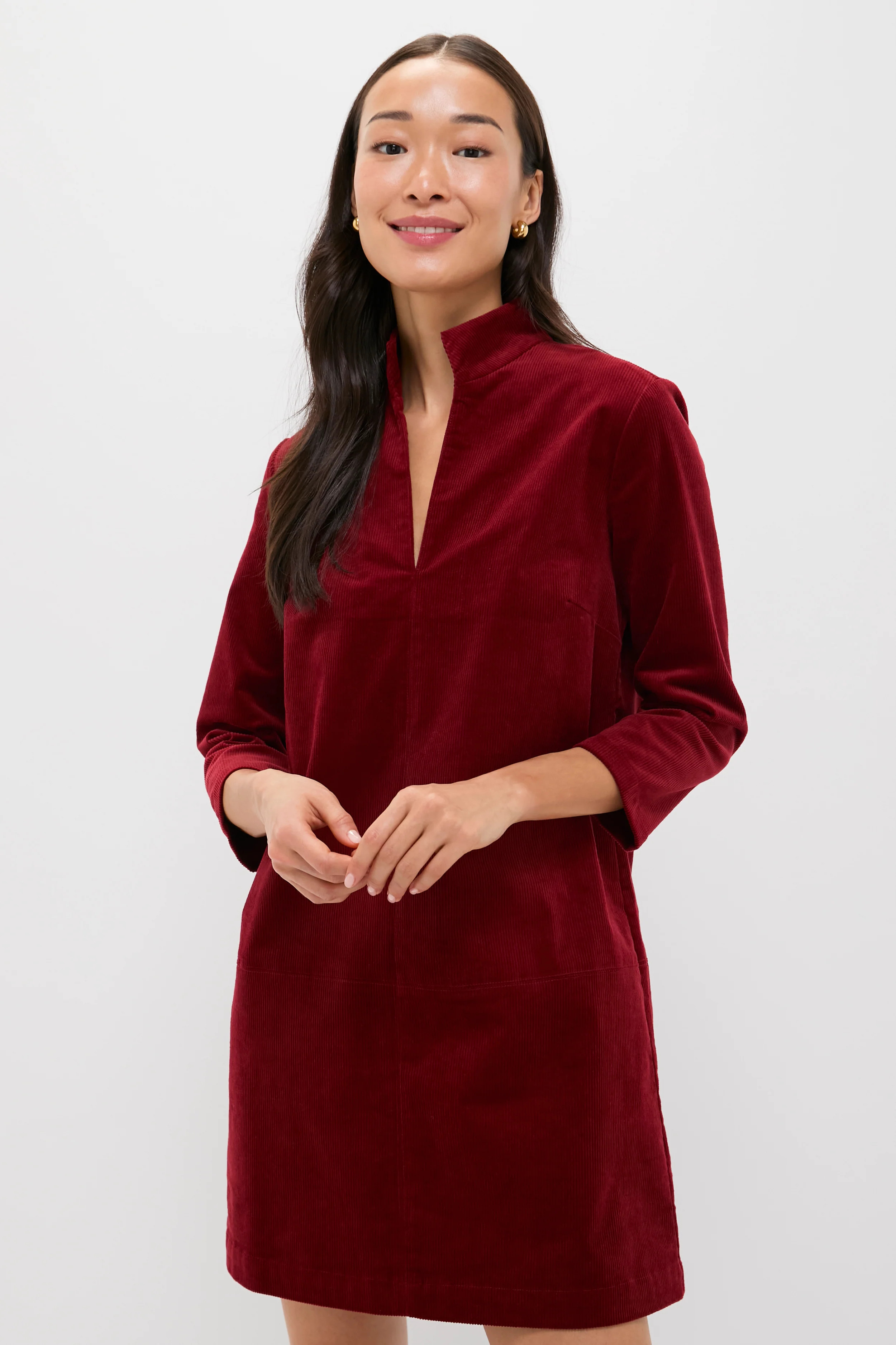 Merlot Corduroy Clifton Dress | Tuckernuck (US)
