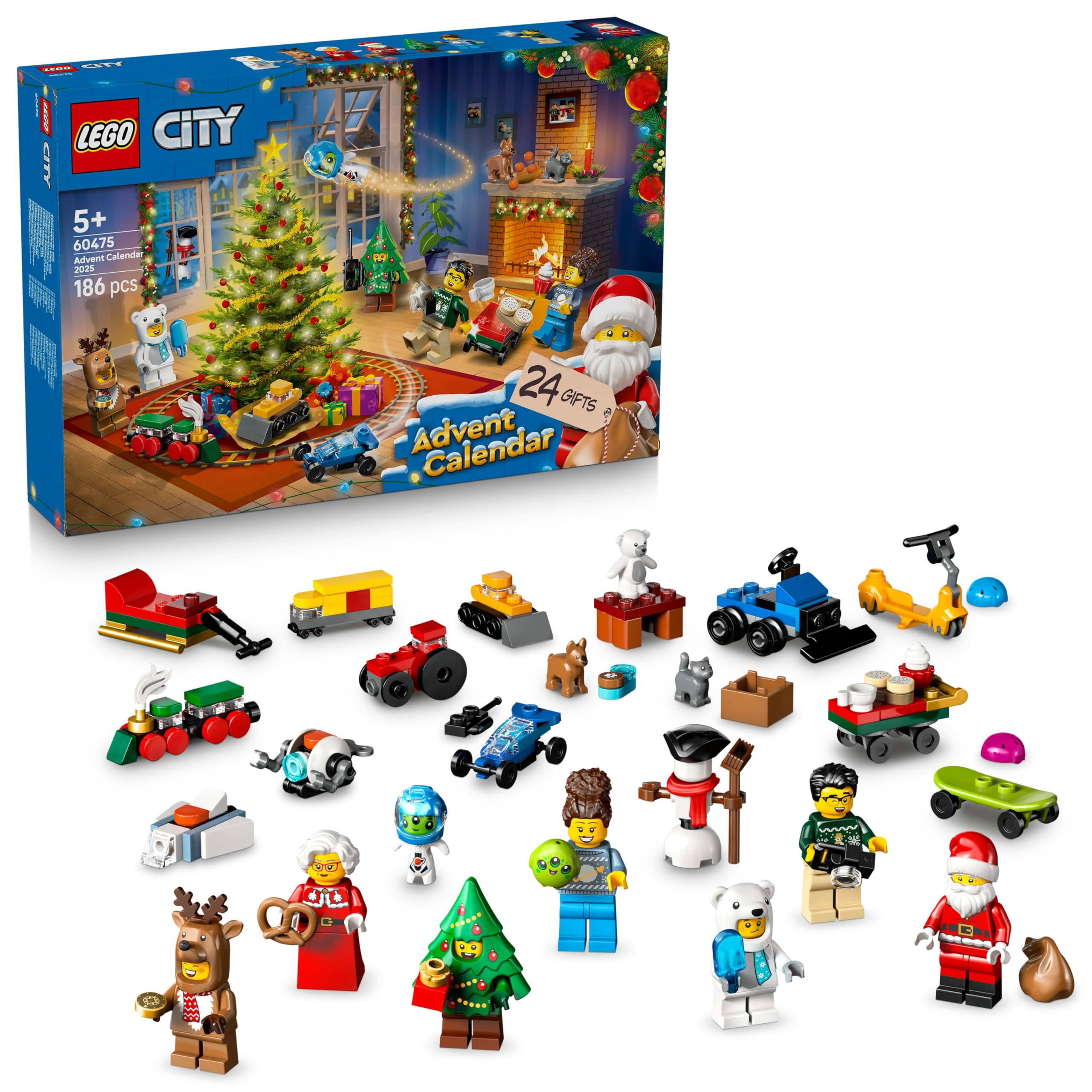 Lego City 60475 LEGO(R) City Advent Calendar 2025 Toy Birthday Present Blocks Educational Boys Gi... | Amazon (US)