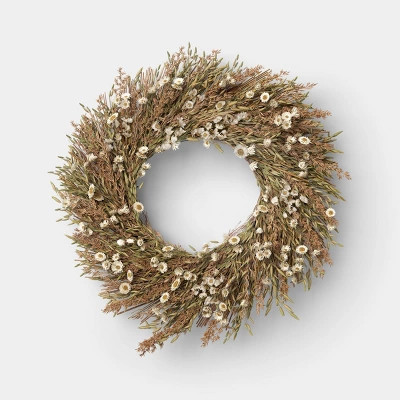4.25" Mixed Spring Floral Preserved Wreath - Threshold™ | Target