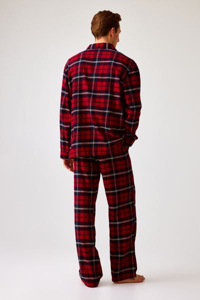 Regular Fit Flannel pyjamas | H&M (UK, MY, IN, SG, PH, TW, HK)