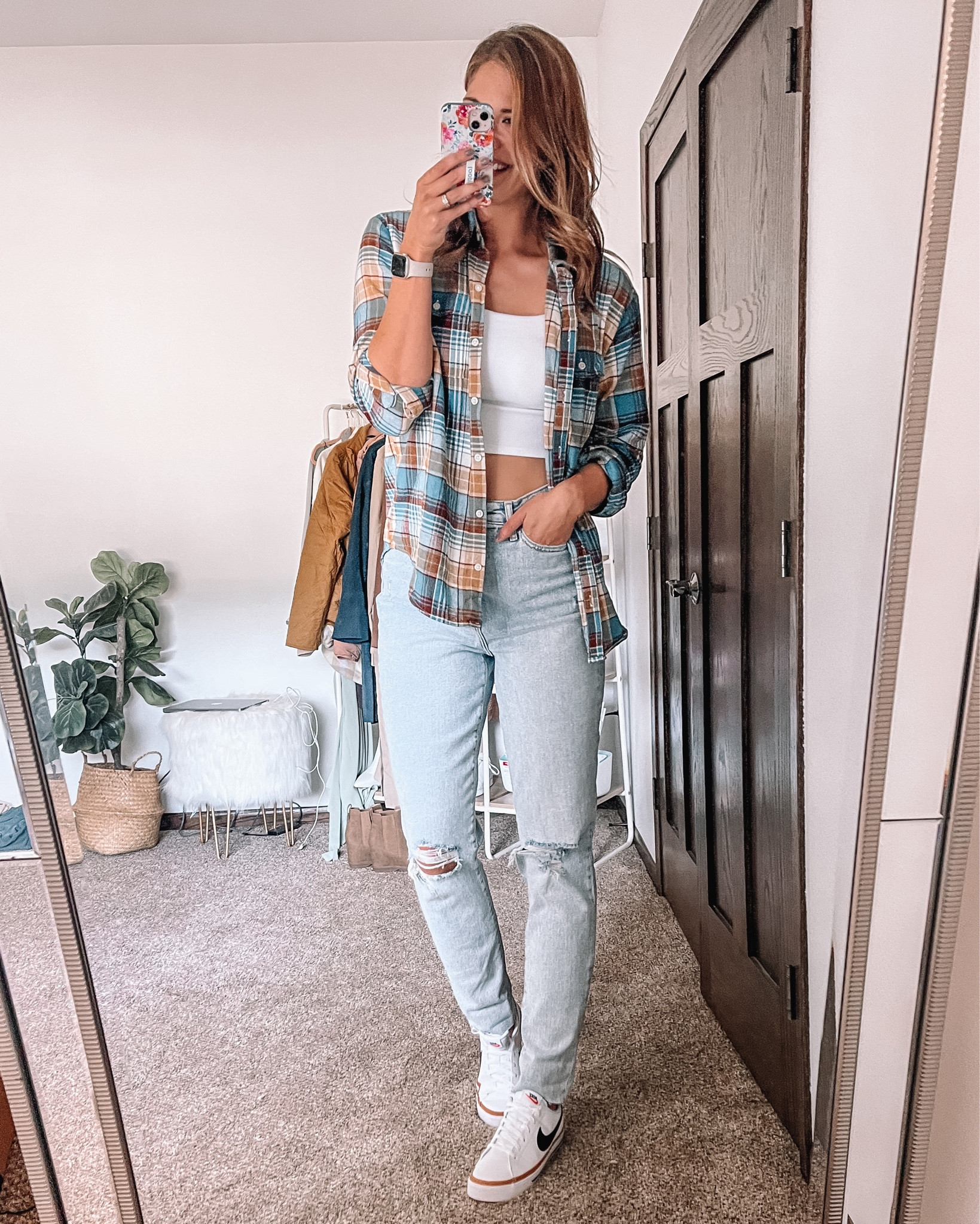 Blue and brown plaid shirt on deal for only $9. Wearing a large tall

#LTKunder50 #LTKSeasonal #LTKsalealert