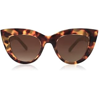 Amazon.com: Dollger Retro Cat Eye Sunglasses Women Men Oversized Square Tortoise Shell Cateye Sun... | Amazon (US)
