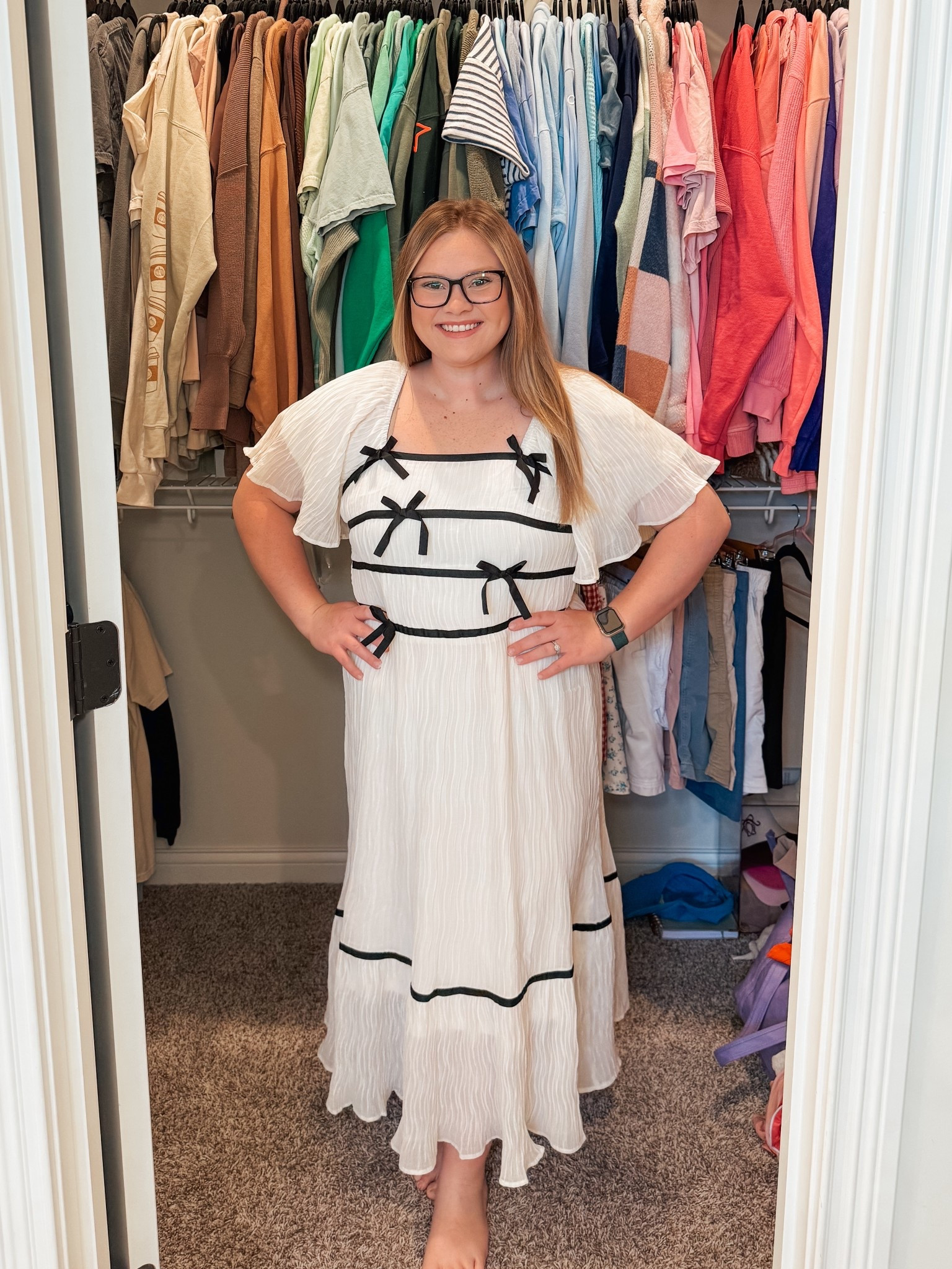 White now dress perfect for fall and winter ☺️

#LTKSeasonal #LTKSaleAlert #LTKMidsize