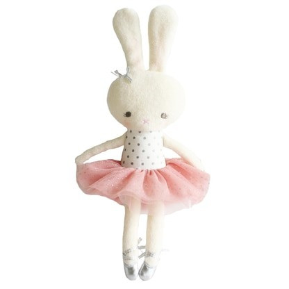 Hannah Ballerina Bunny, Silver/Blush | SpearmintLOVE