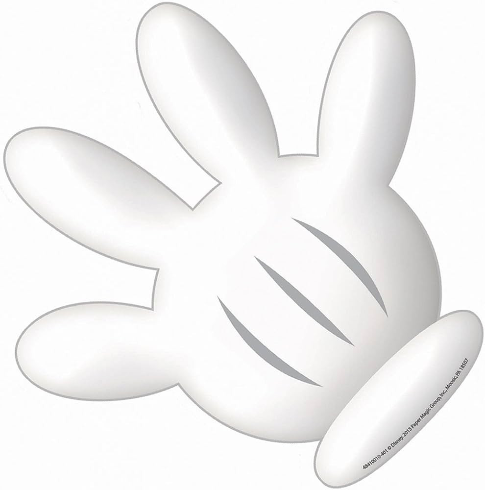 Eureka Mickey Mouse Clubhouse Hand Paper Cut Outs, Pack of 36 | Amazon (US)