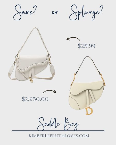 Found a dupe of this cute white saddle bag!

#savevssplurge #amazonfinds #looksforless #handbag

#LTKitbag #LTKstyletip #LTKFind