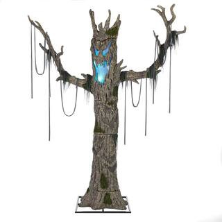 9 ft. Gruesome Grounds Giant-Sized Color Changing LED Murderous Maple | The Home Depot