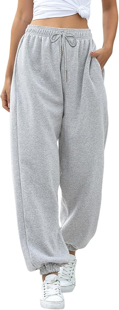 Cinch Bottom Sweatpants for Women with Pockets | Amazon (US)