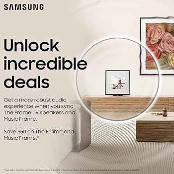 SAMSUNG 55-Inch Class QLED 4K The Frame LS03B Series, Quantum HDR, Art Mode, Anti-Reflection Matt... | Amazon (US)