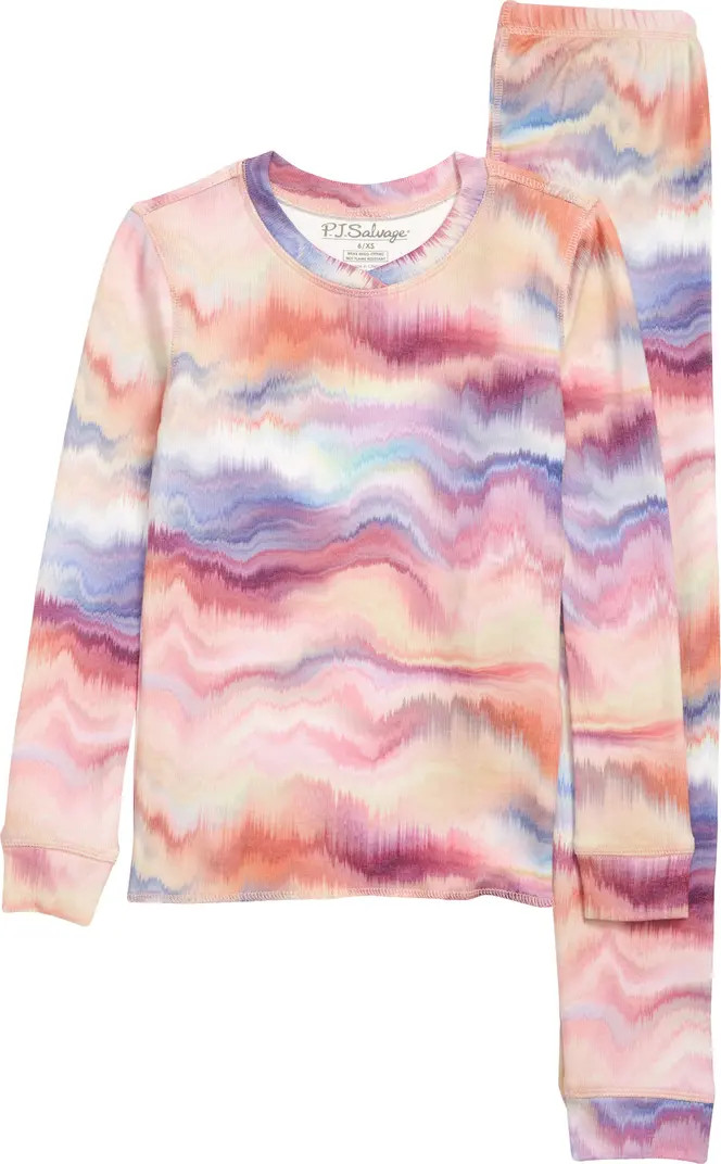 Kids' Print Fitted Two-Piece Pajamas | Nordstrom Rack