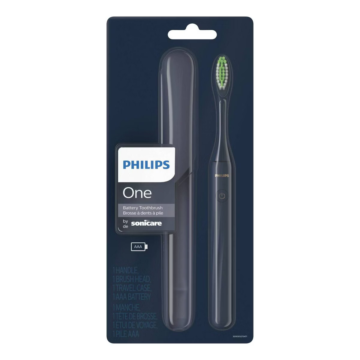 Philips One by Sonicare Battery Toothbrush - HY1100/04 - Midnight | Target