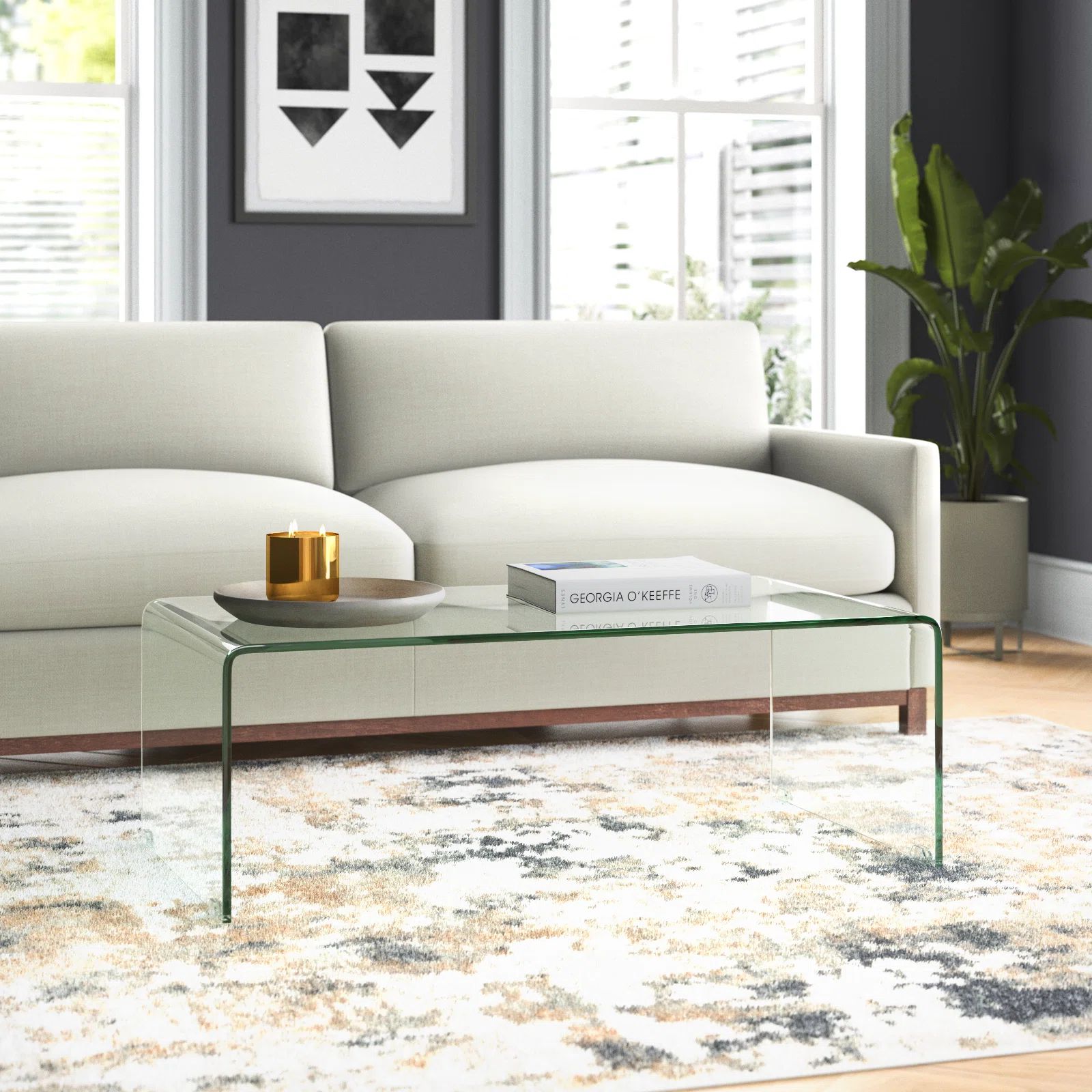 Dasher Glass Single Coffee Table | Wayfair North America