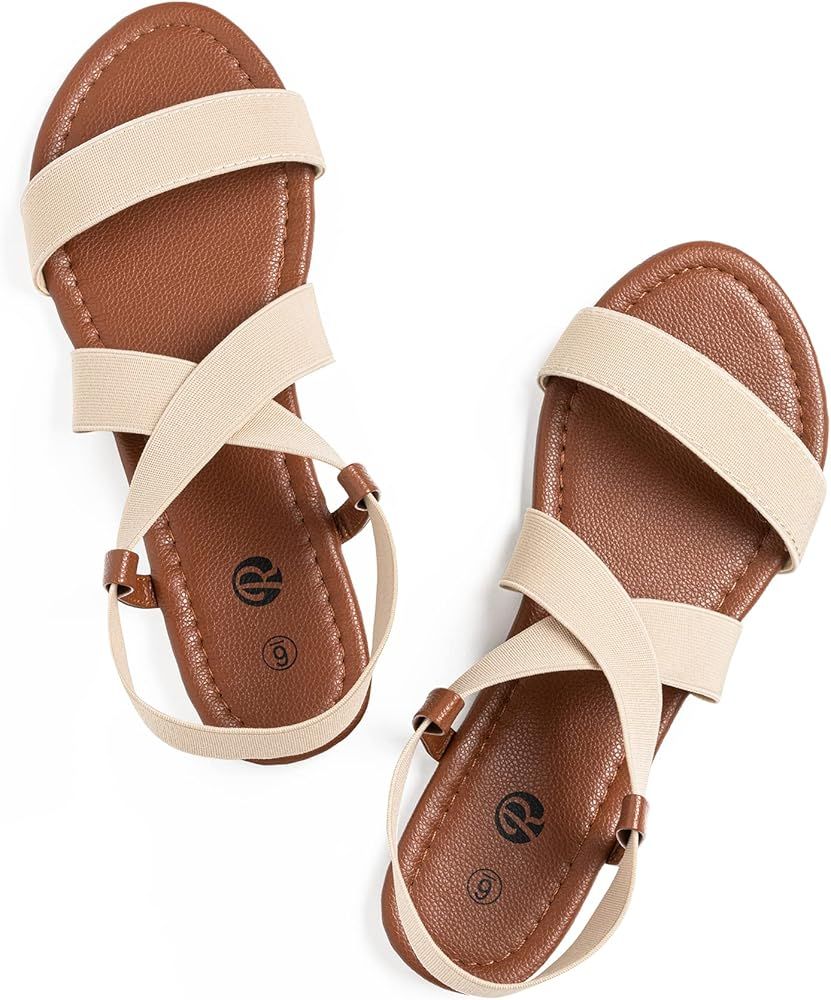 Rekayla Flat Elastic Sandals for Women | Amazon (US)