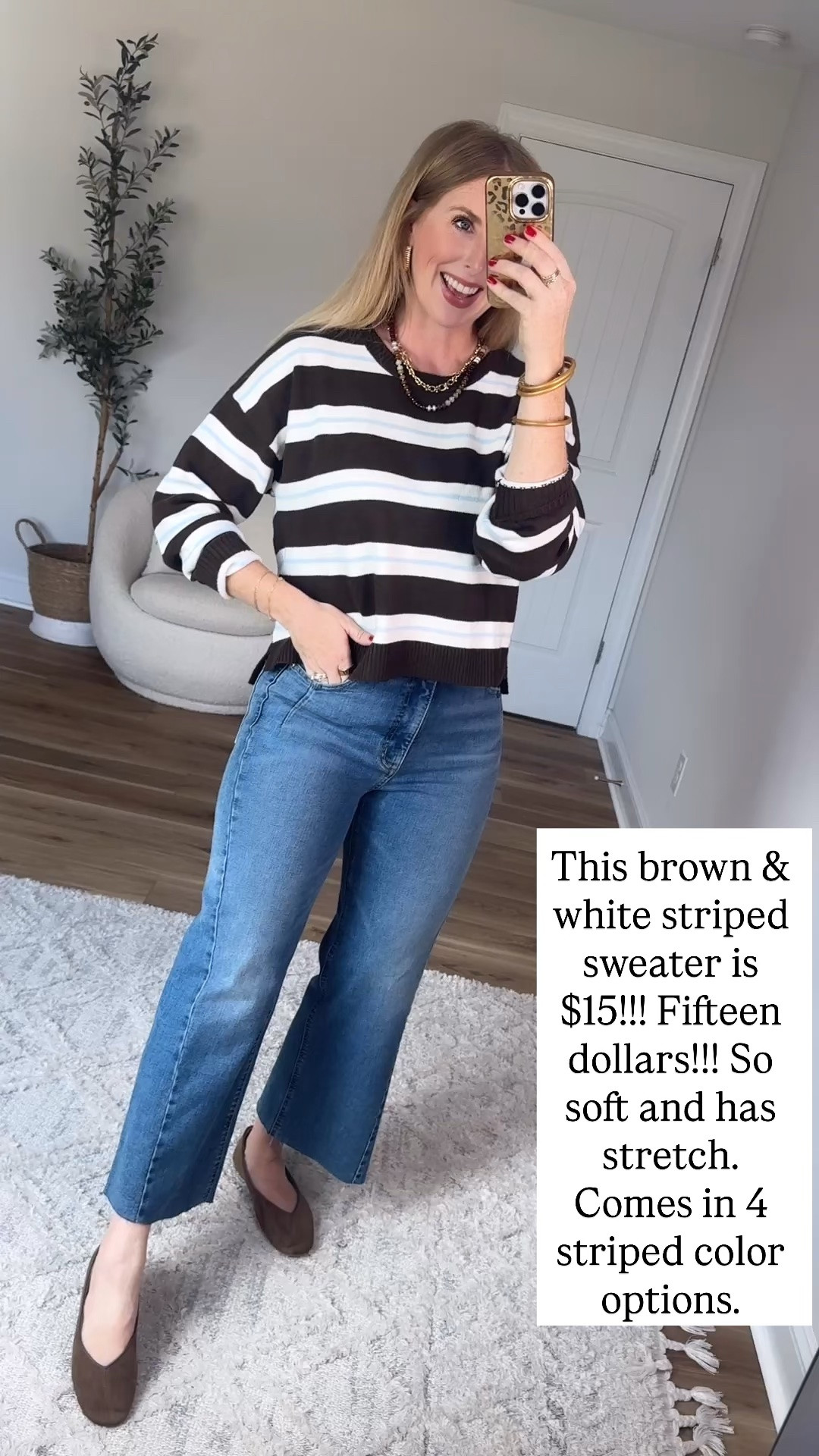 $15 striped sweater from Walmart!

#LTKootd