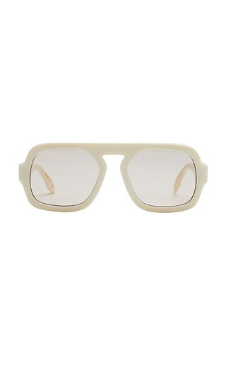 Elisa Johnson Jane Sunglasses in Ivory. | Revolve Clothing (Global)