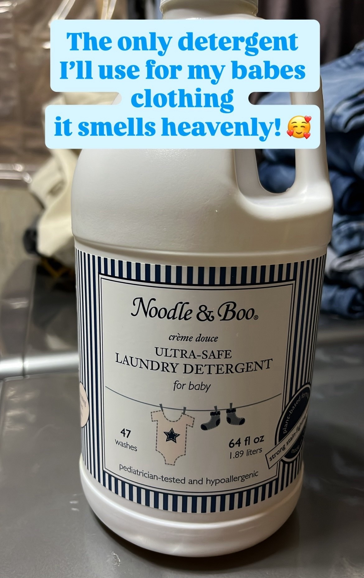 I get so many complaints on how good my baby smells! I feel so comfortable using this on her clothing and they come out of the dryer so soft too.

#detergent #baby #babyclothes #aroma

#LTKBaby #LTKmomlife