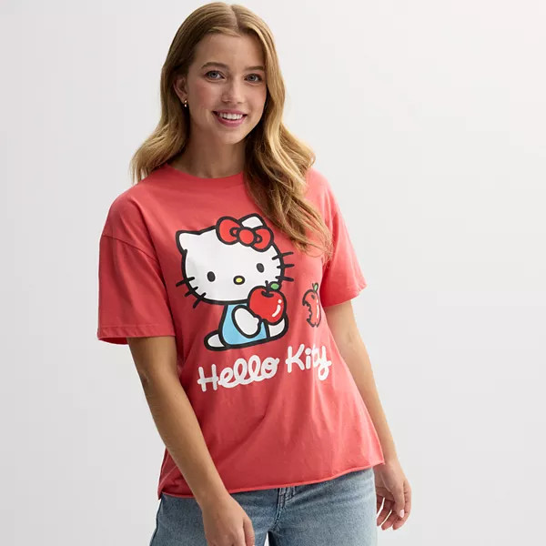 Juniors' Hello Kitty Cute Bows Graphic Pullover | Kohl's