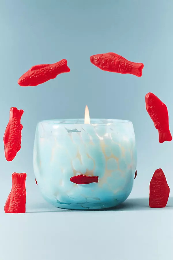 Candied Fish Summer Icon Fruity Juicy Fruit & Citrus Glass Candle | Anthropologie (US)