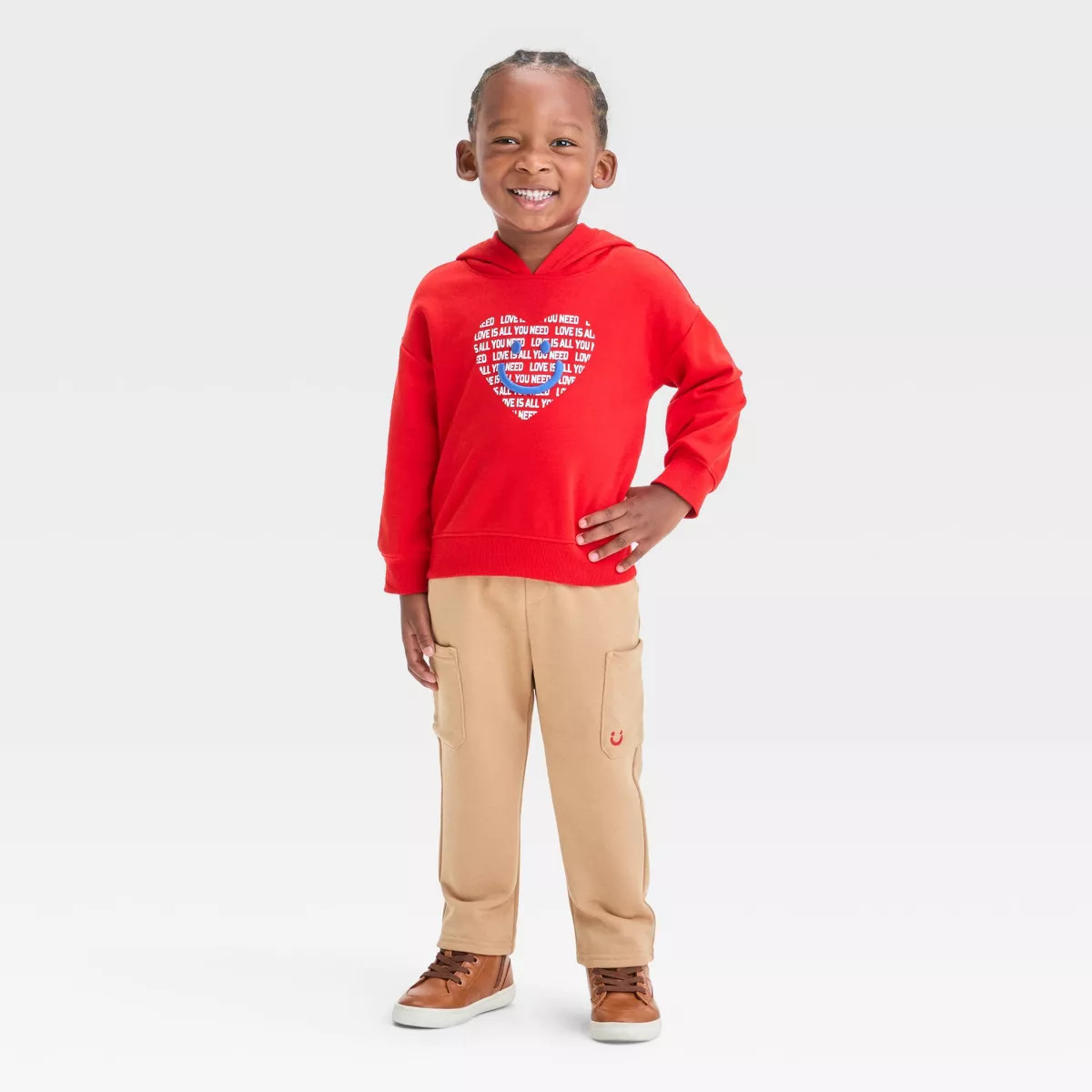 Toddler Boys' Love Is All You Need French Terry Sweatshirt and Jogger Pants Set - Cat & Jack™ R... | Target
