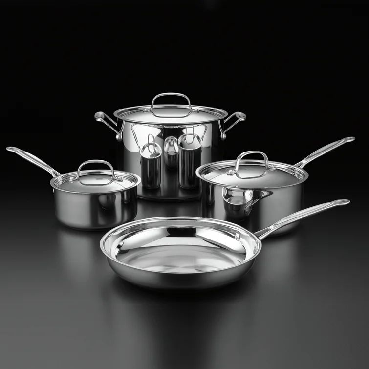 Cuisinart 7 Pieces Stainless Steel Cookware Set | Wayfair Professional