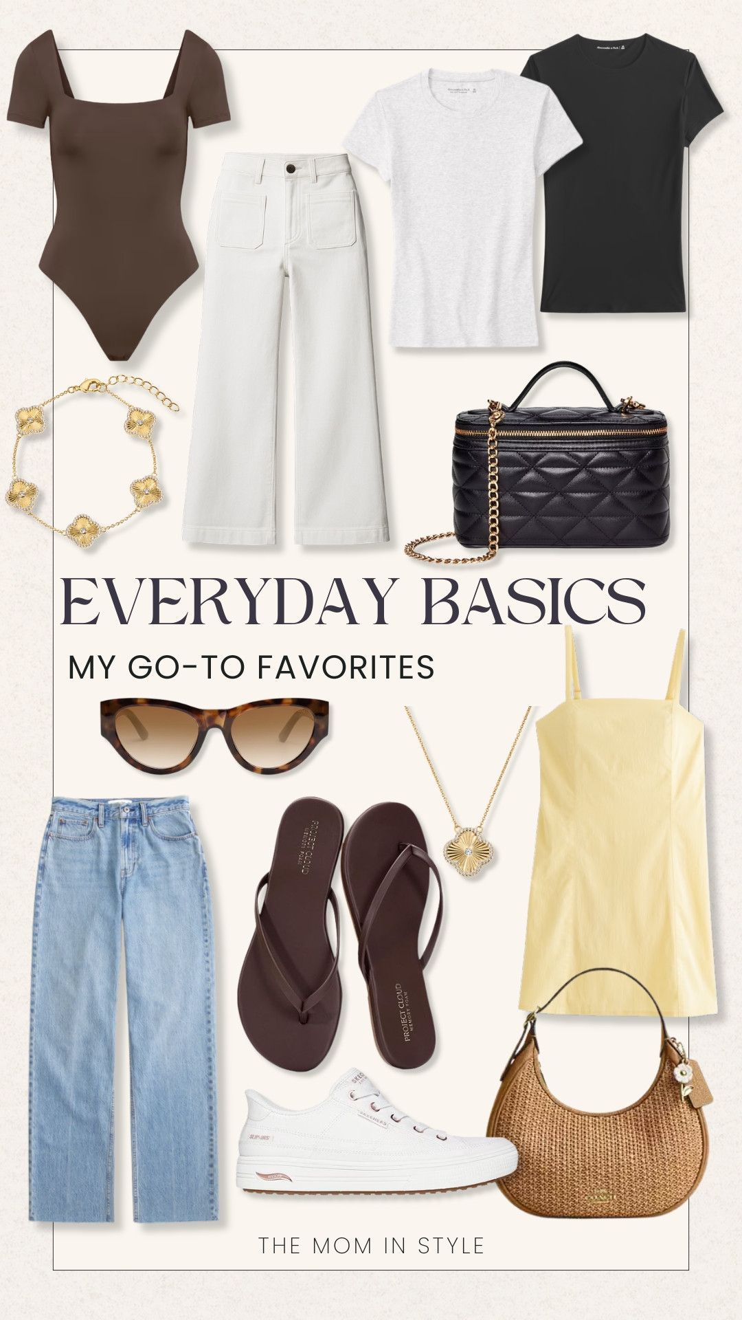 My go to everyday basics that reach for on repeat. These are the pieces that make getting dressed so easy, simple, versatile, and always put together. You can mix and match everything here for endless outfits, from casual days to more elevated looks with just a few swaps.

everyday basics, capsule wardrobe, closet staples, neutral outfits, casual style, effortless outfits, wardrobe essentials, spring summer style, mix and match outfits, themominstyle

#LTKootd #LTKOver40 #LTKSeasonal