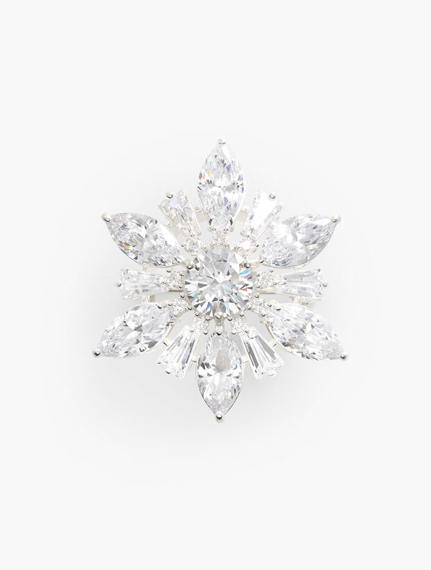 Sterling Silver Snowflake Brooch | Talbots