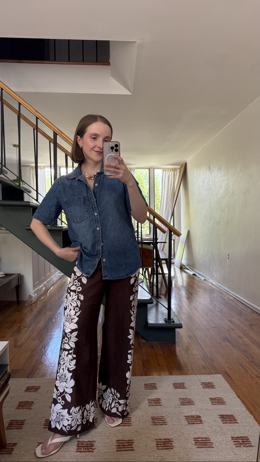 Oversized denim shirt to wear all summer @Aritzia wearing xxs size down 1!
Linen pants wearing 0 petite

#LTKootd #LTKSaleAlert #LTKPetite