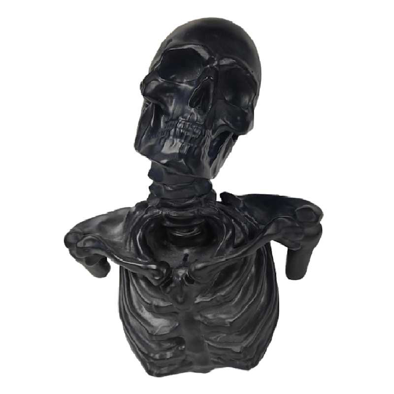 Southern Gothic Black Skull Wall Decor, 14" | At Home