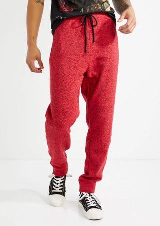 Red Marled Knit Joggers | rue21