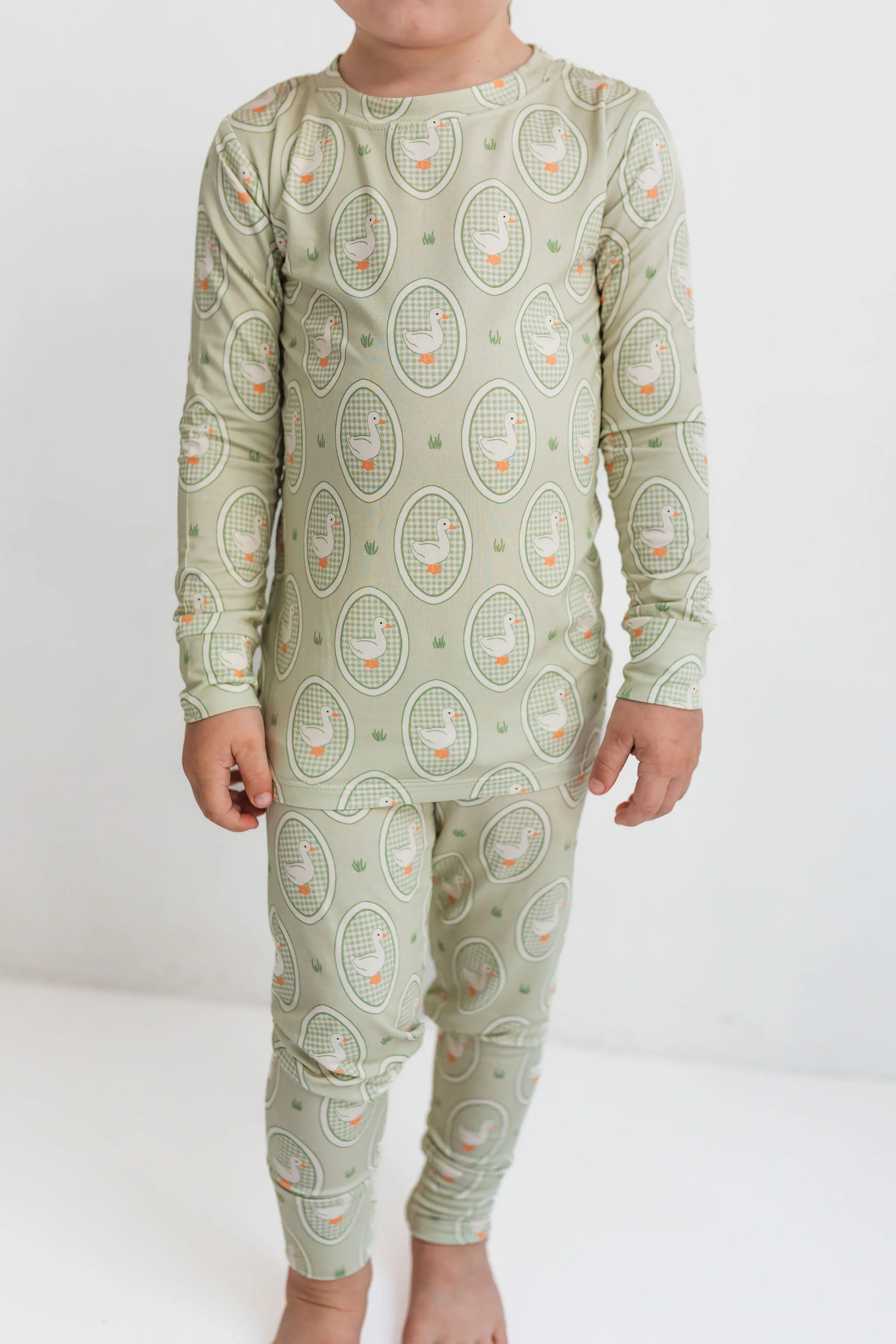 Green Little Goose Two Piece Set | In My Jammers