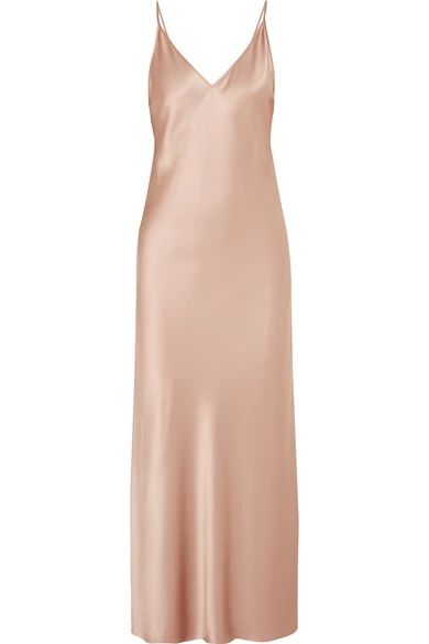 Joseph - Clea Silk-satin Maxi Dress - Beige | NET-A-PORTER (UK & EU)