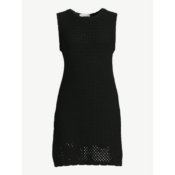 Free Assembly Women's Sleeveless Crochet Mini Dress, Sizes XS-XXXL | Walmart (US)