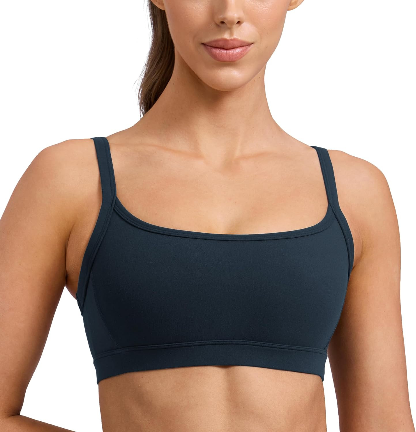 CRZ YOGA Butterlift Scoop Neck Sports Bras | Amazon (US)