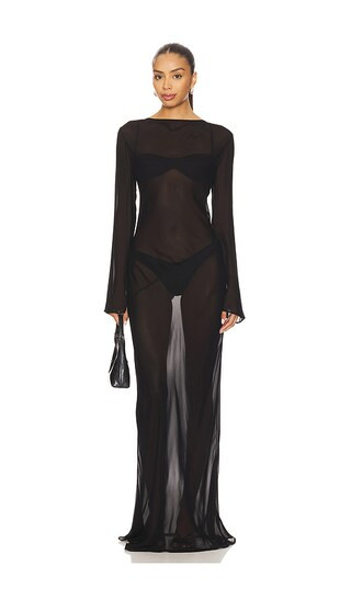 Fio Maxi Dress in Black | Revolve Clothing (Global)