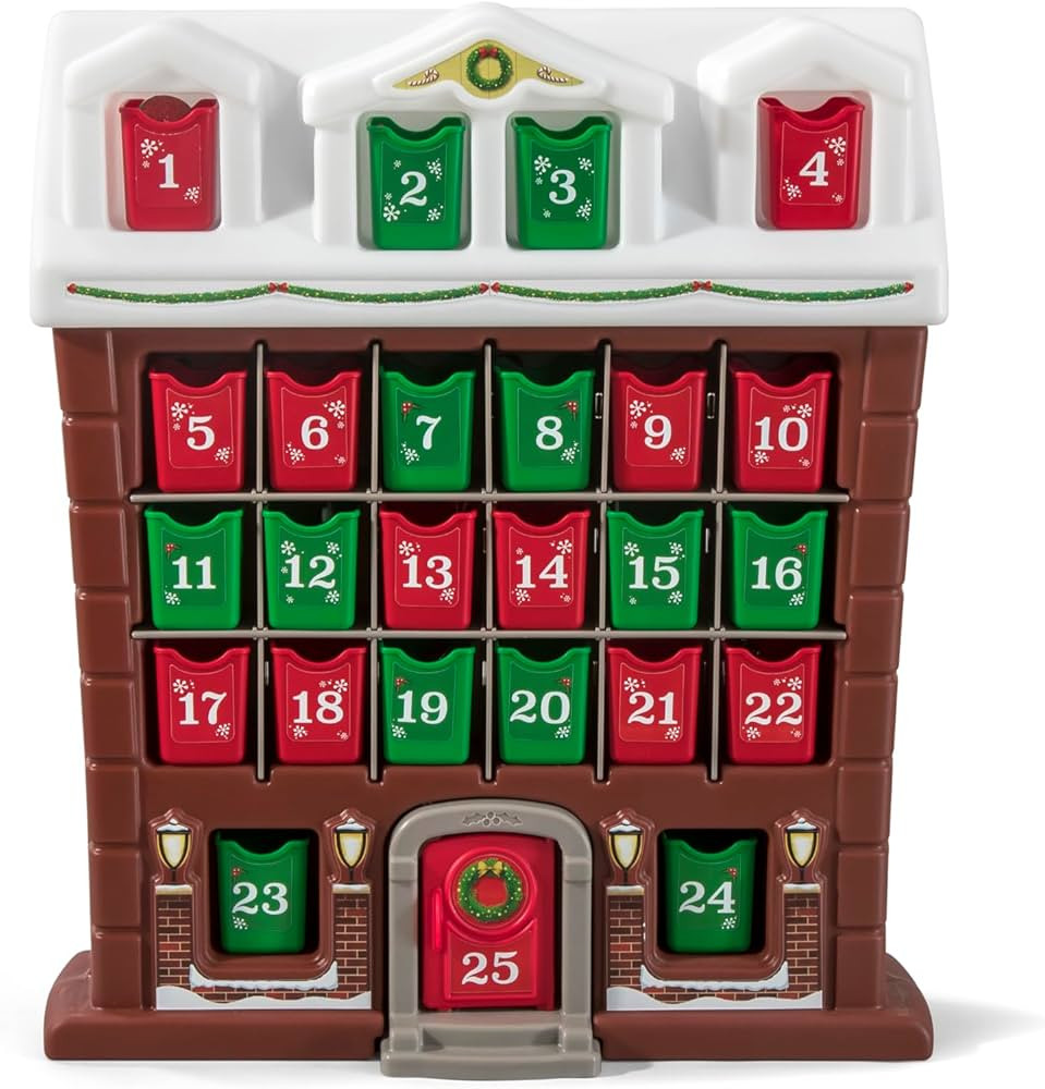 Step2 My First Advent Calendar, Kids Interactive Christmas Toy, 25 Large Refillable Bins, Hide Su... | Amazon (US)